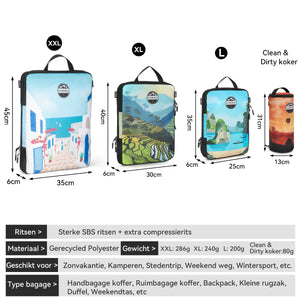 Packing Cubes Clean & Dirty Compress-It