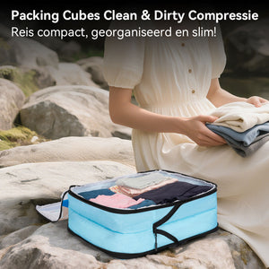 Packing Cube Clean & Dirty Compressie XXL