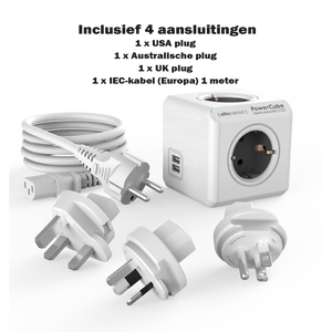 wereldstekker met usb