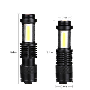 zaklamp die  ver kan schijnen